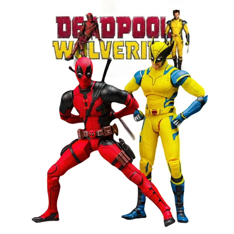 ZD Toys Deadpool & Wolverine Action Figure Deadpool 3 Movie Figure Toy Deadpool & Friend Collection Mode Statue Christmas Toys