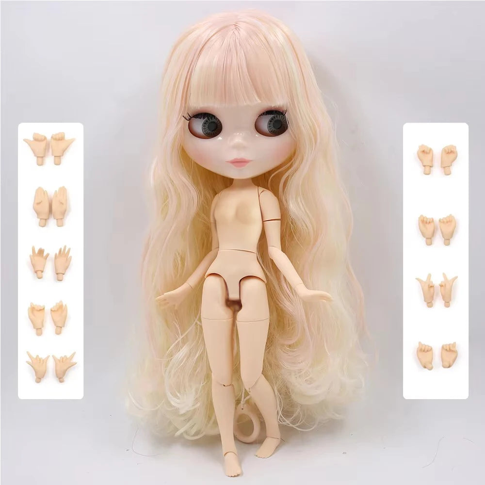 ICY DBS Blyth Doll 1/6 BJD Joint Body White Skin Tan Skin Dark Skin Matte Face Nude Doll 30cm Anime Toy Girls Gift