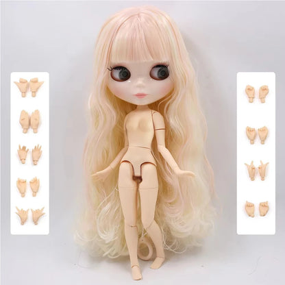 ICY DBS Blyth Doll 1/6 BJD Joint Body White Skin Tan Skin Dark Skin Matte Face Nude Doll 30cm Anime Toy Girls Gift
