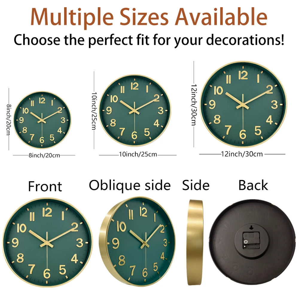 Retro Quartz Wall Clock Modern 3D Cubic Digital Silent Clock Living Room Bedroom Wall Clock Fashion Non Ticking Home Decoration