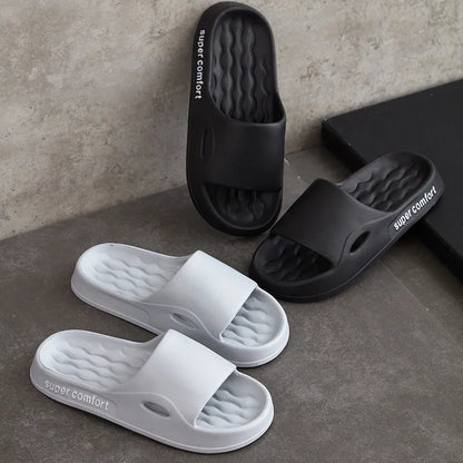 Fashion Men's Summer Ligtweight EVA Indoor Home Sandals Slippers Shoes Men Slippers Outdoor Students Women Comfortable Slides
