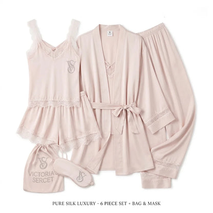 Women's Lace-Trim Sleepwear Set