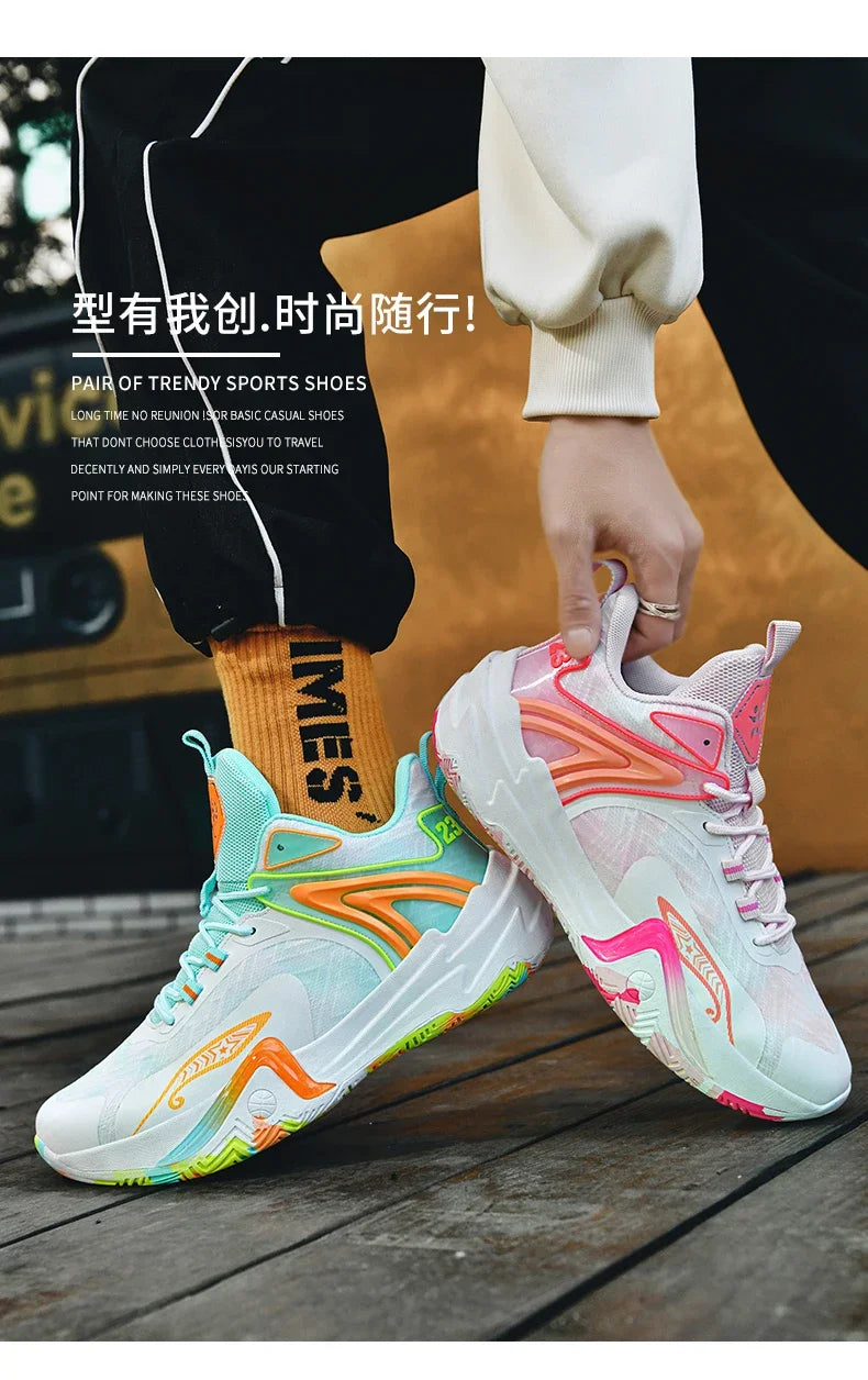 Men Basketball Shoes Women Unisex Unisex Outdoor Non-slip Trainer Light High Quality Athletic Sneakers Breathable Sports Shoes