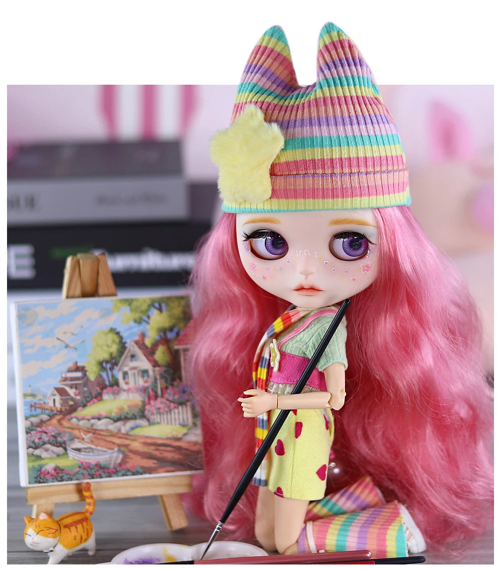ICY DBS Blyth 1/6 doll hand-painted set dopamine girl double eyelid long eyelashes sleeping eyes doll set SD