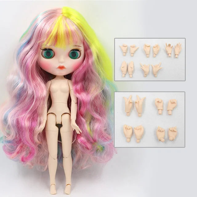 ICY DBS Blyth Doll 1/6 toy bjd matte face customized face joint body custom doll 30cm girls gift anime