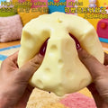 Jumbo Cheese Cube Stress Ball Big Cheese Shapeable Squeeze Ball Non-Bounce Fidget Toy ASMR Sensory Anti-Stress Festival Gift