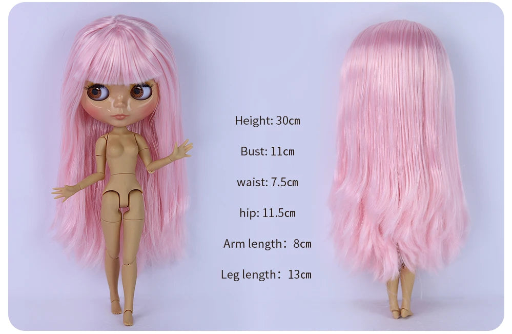 ICY DBS Blyth doll bjd joint body Tan Skin Cute Dress Clothing 1/6 30cm Girl Gift Anime SD