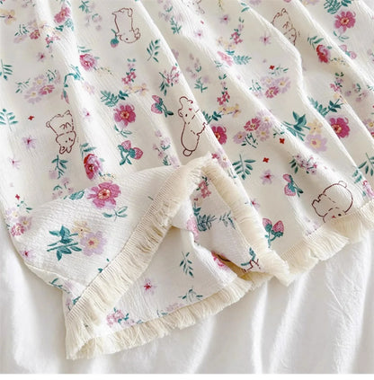 Women's Floral V-Neck Halter Nightgown