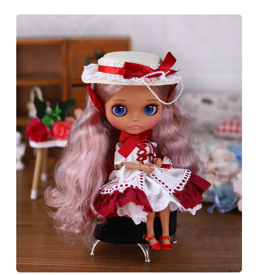 ICY DBS Blyth Doll BJD Joint Body dark Skin Set 1/6  30cm Girl  Gift Anime SD