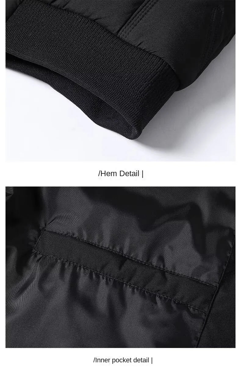 Men's Casual Zip-Up Baseball Jacket