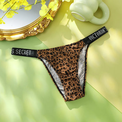 Women's Shine-Strap Thong Panty
