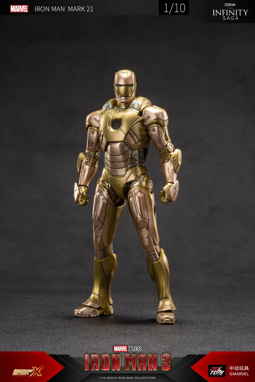 ZD Toys Iron Man Series Blacklash Figures 1/10 MK33 MK39 MK17 MK21Action Figurines Movie Statue Model Adult Collect Gift