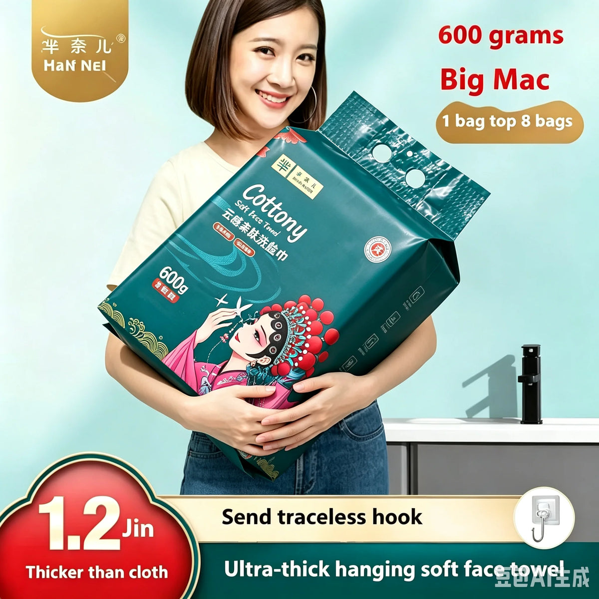 Family Pack Disposable Facial Cleansing Towels
