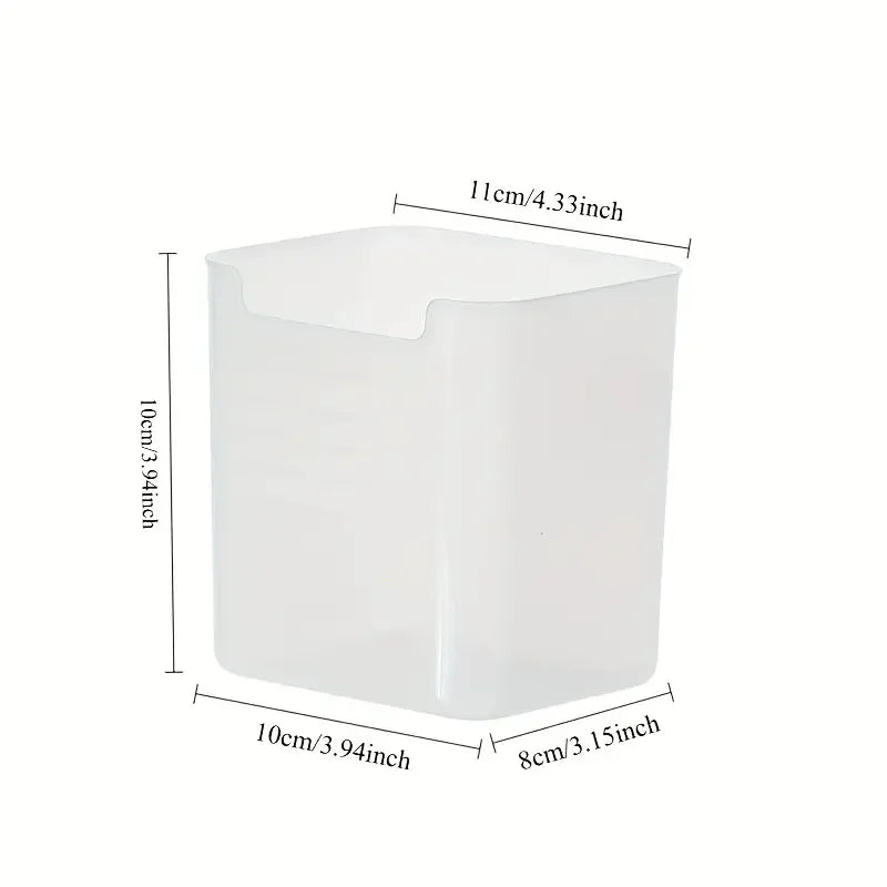 3Pcs BPA-Free Clear Refrigerator Storage Box Space-Saving Kitchen Organization Food Sorting Boxes for Fridge Door & Counter