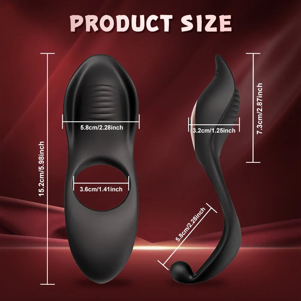 Vibrating Cock Ring Penis Ring for Men Ejaculation Delay Penis Glans Vibrator Clit Stimulator Adult Goods Sex Toy for Couples