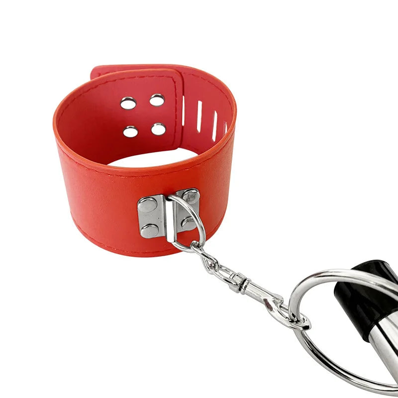 BDSM Bondage Set Stainless Steel Sex Slave Handcuffs Ankle Cuffs Fetish Restraints Sex Toys for Couples