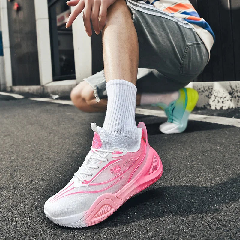 Men Basketball Shoes Unisex High Quality Sneakers Women Light Sports Shoes Outdoor Unisex Breathable Athletic Trainer Non-slip