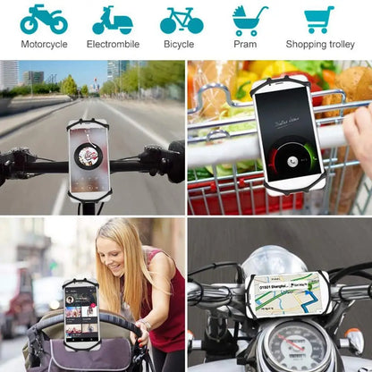 1Pc For Sram Garmin Bicycle Mobile Holder Bike Phone Holder Mount Bicycle Phone Mobile Silicone Holder Motorcycle Shockproof