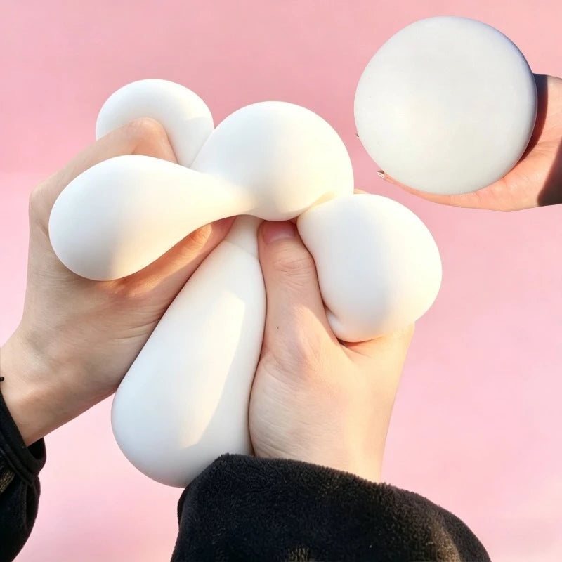 Squishy Bread Stress Ball Fidget Toy Soft Bun Squeeze Ball Stress Relief Slow Rising Sensory Toys for Adults Relaxing Gifts