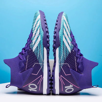 New competition-level football shoes, universal for men and women, professional game training sports shoes, short studs, crushed