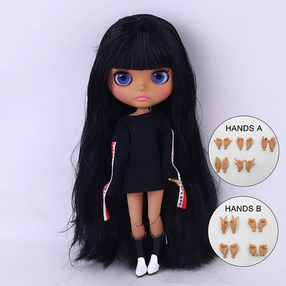 ICY DBS Blyth Doll BJD Joint Body dark Skin Set 1/6  30cm Girl  Gift Anime SD