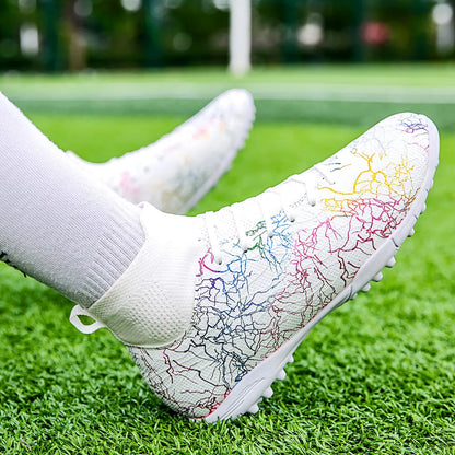 New Men Football Boots Breathable Sport Training Soccer Shoes Cleats Sport Outdoor TF Futsal Match Turf Grass Drop Shipping
