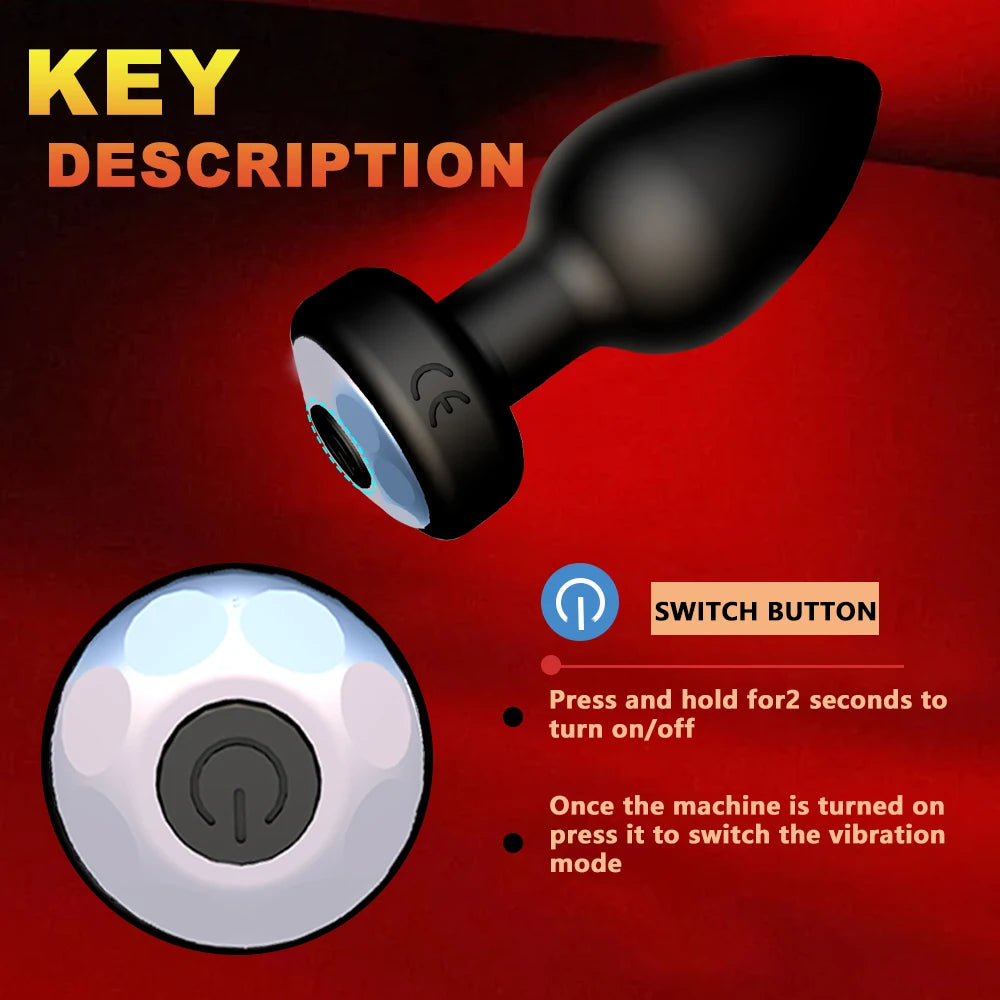 Butt Plug Vibrator Wireless Remote Control Prostate Massager Stimulator Vagina Masturbator Adult Supplies Masturbate Sex Toys