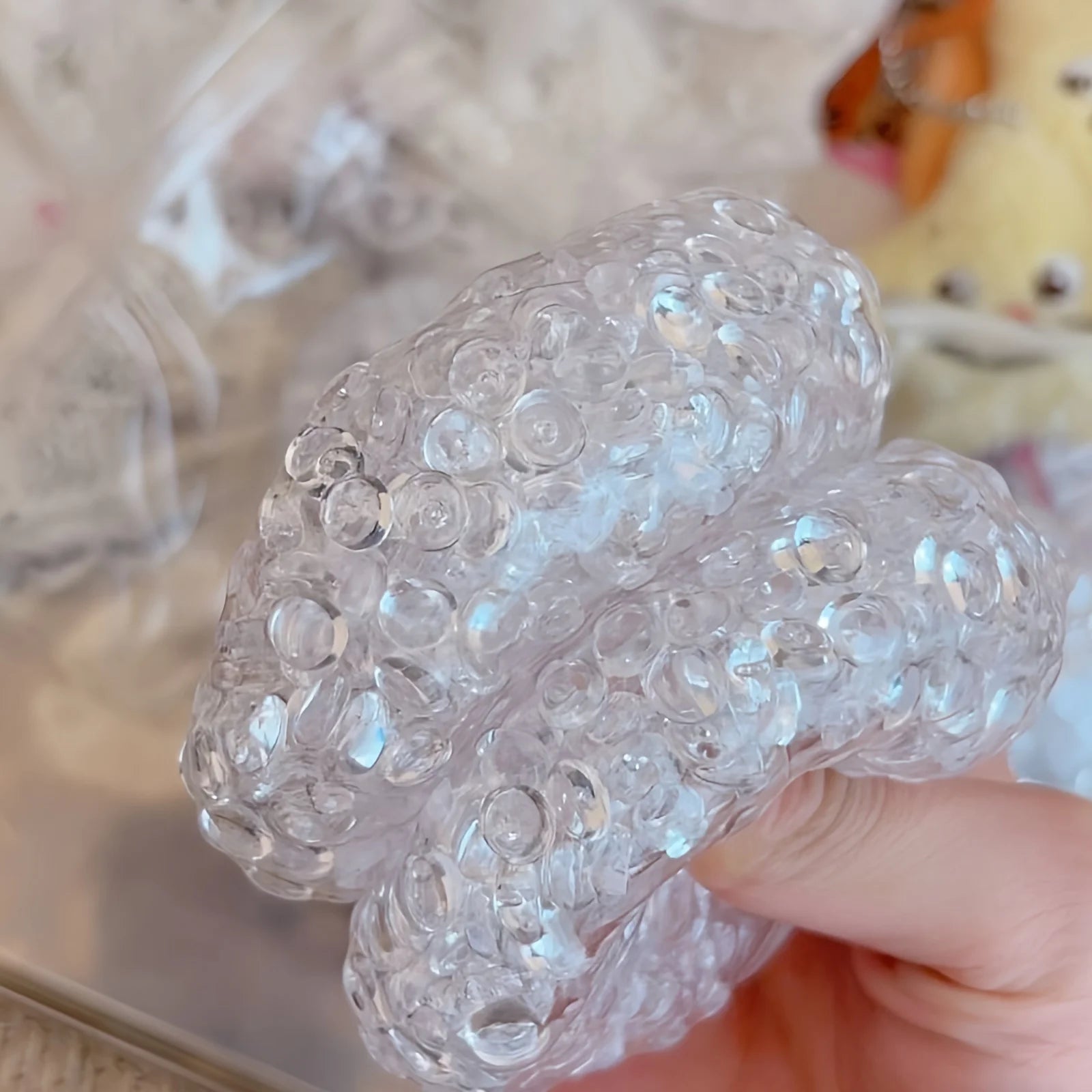 Squishy Balls Ice Beads Squeeze Toy Super Soft Mochi Fidget Toys Slow Rebound Toy for Friend Anxiety Relaxation Squeeze Gift