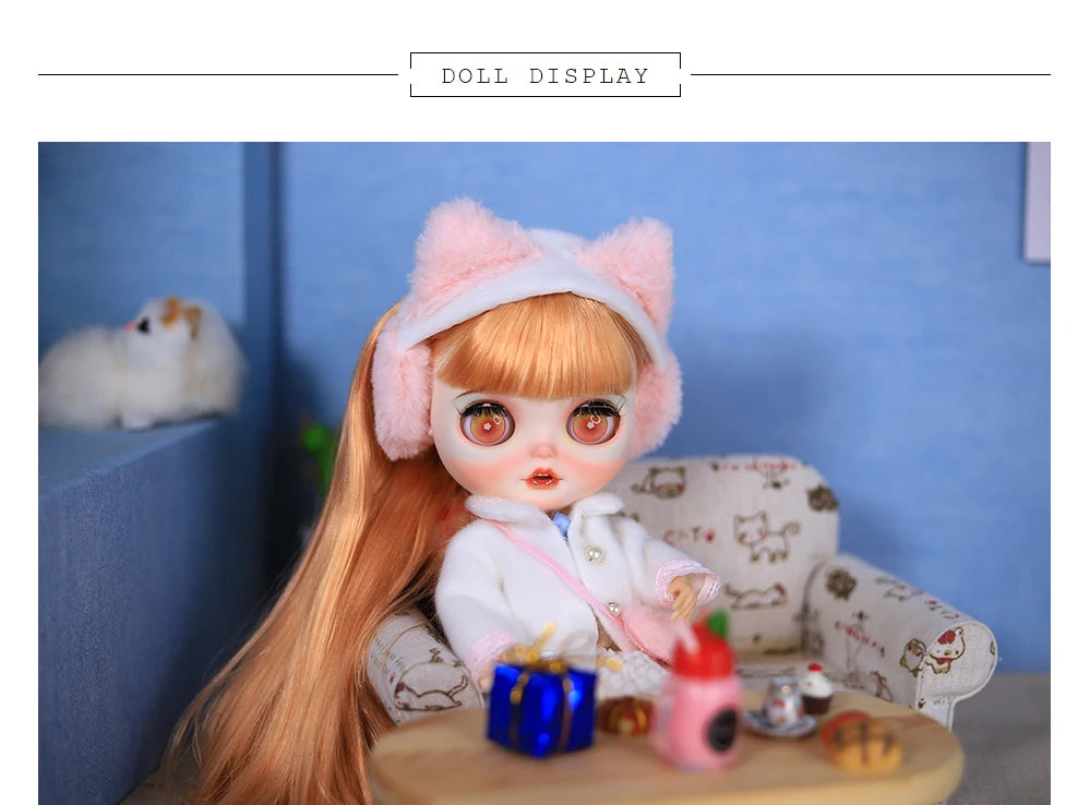 ICY DBS Blyth Doll 1/6 Clothing Joint Body Princess Dress Casual Clothing Toy Gift