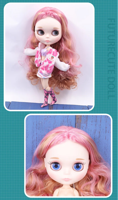 ICY DBS Blyth doll White Skin Glossy face Matte face Joint body with hand set A&B 1/6 bjd suitable diy makeup Special price