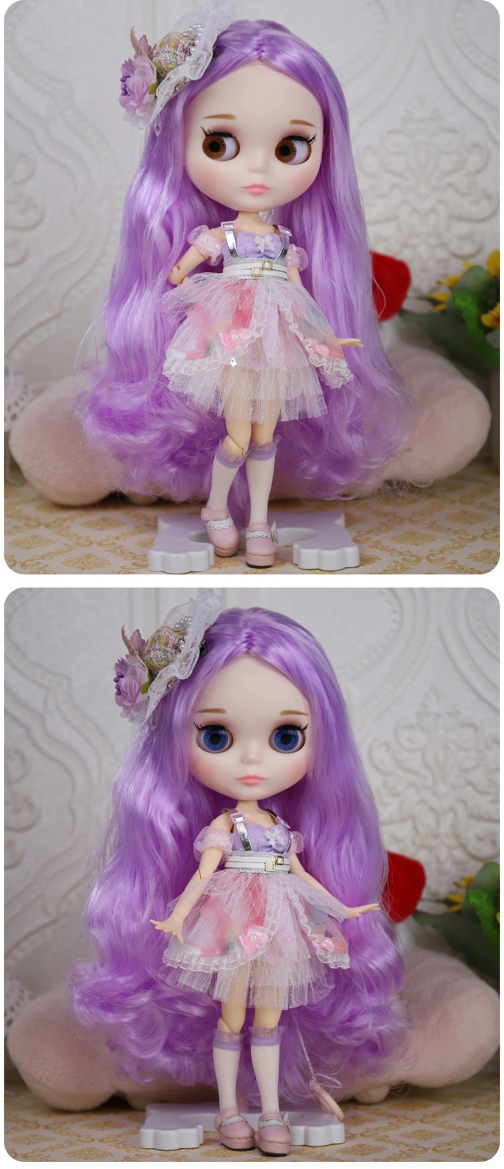 ICY DBS Blyth Doll 1/6 Clothing Joint Body Princess Dress Casual Clothing Toy Gift
