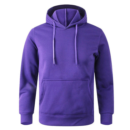 Men's Solid Pullover Hoodie