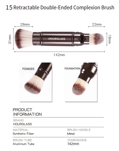 Retractable Double-Ended Complexion Brush