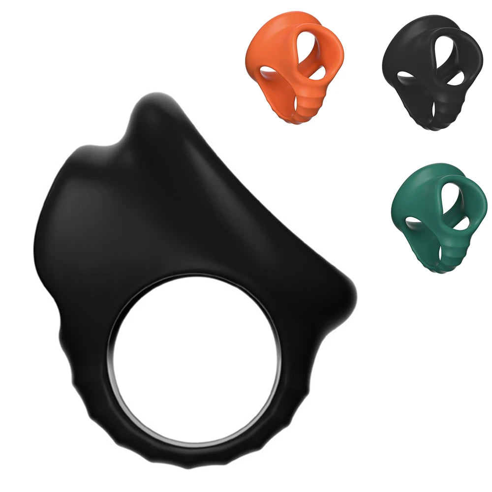 Silicone Penis Cock Ring Delay Ejaculation Super Small Chastity Cage Adjustable Penis Ring Scrotum Cockring Male Sex Toy for Men
