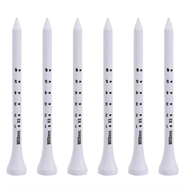 50pcs Golf Tees Durable Wooden Seats Stabilizes Ball On The Course to Maintain a Perfect Tee Level Improve Accuracy D7