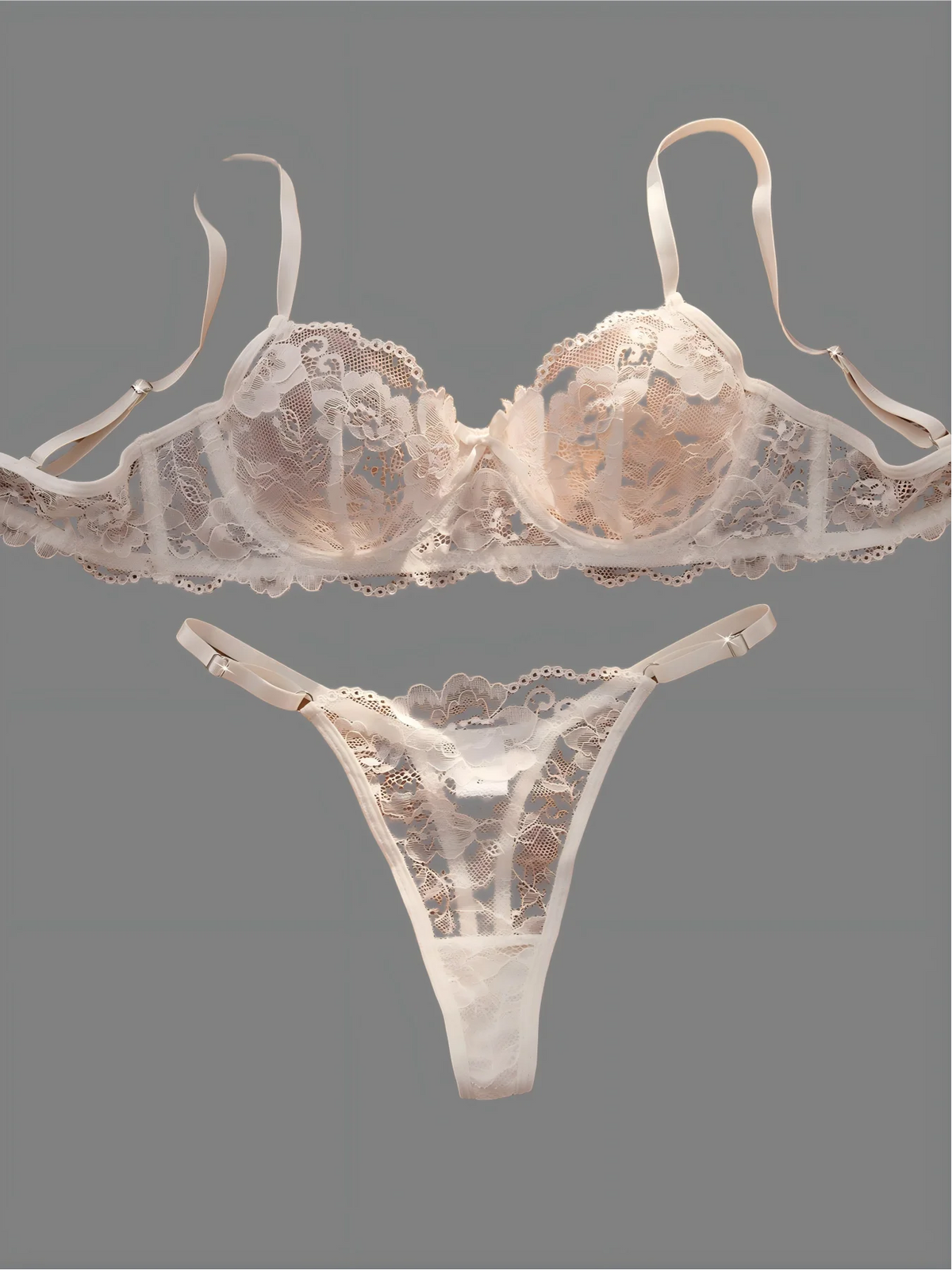 Women's Floral Lace Bra & Panty Set