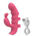2 In 1 Rabbit Vibrators Finger Vibrator Adult Sex Toys for Women, Clitoral Nipple Butterfly Vibrators for Women G-Spot Massager