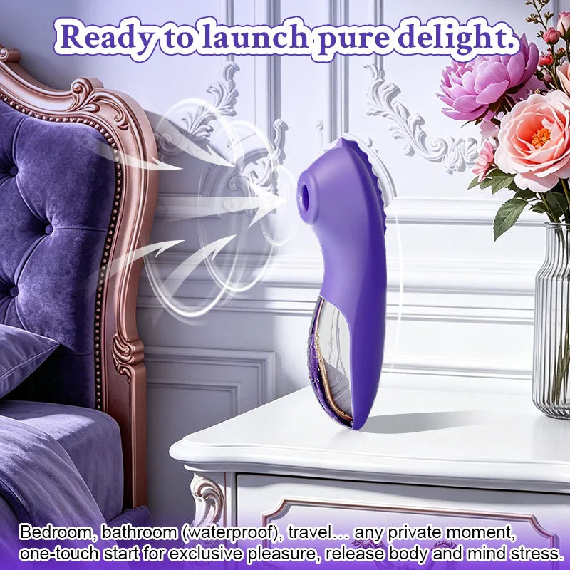 Powerful Clit Sucking Vibrator for Women Sucker Oral Suction Nipple Clitoris Stimulator Sex Toy for Adults Masturbator