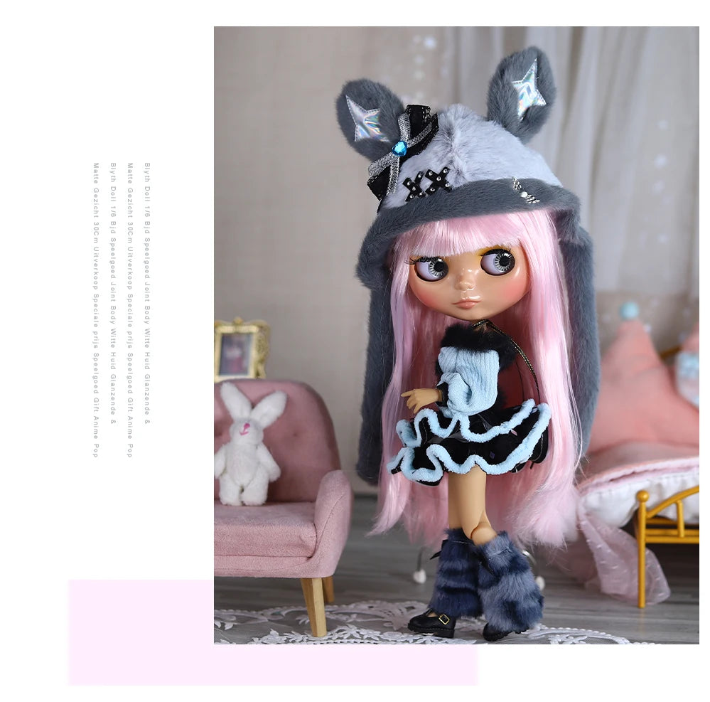 ICY DBS Blyth doll bjd joint body Tan Skin Cute Dress Clothing 1/6 30cm Girl Gift Anime SD