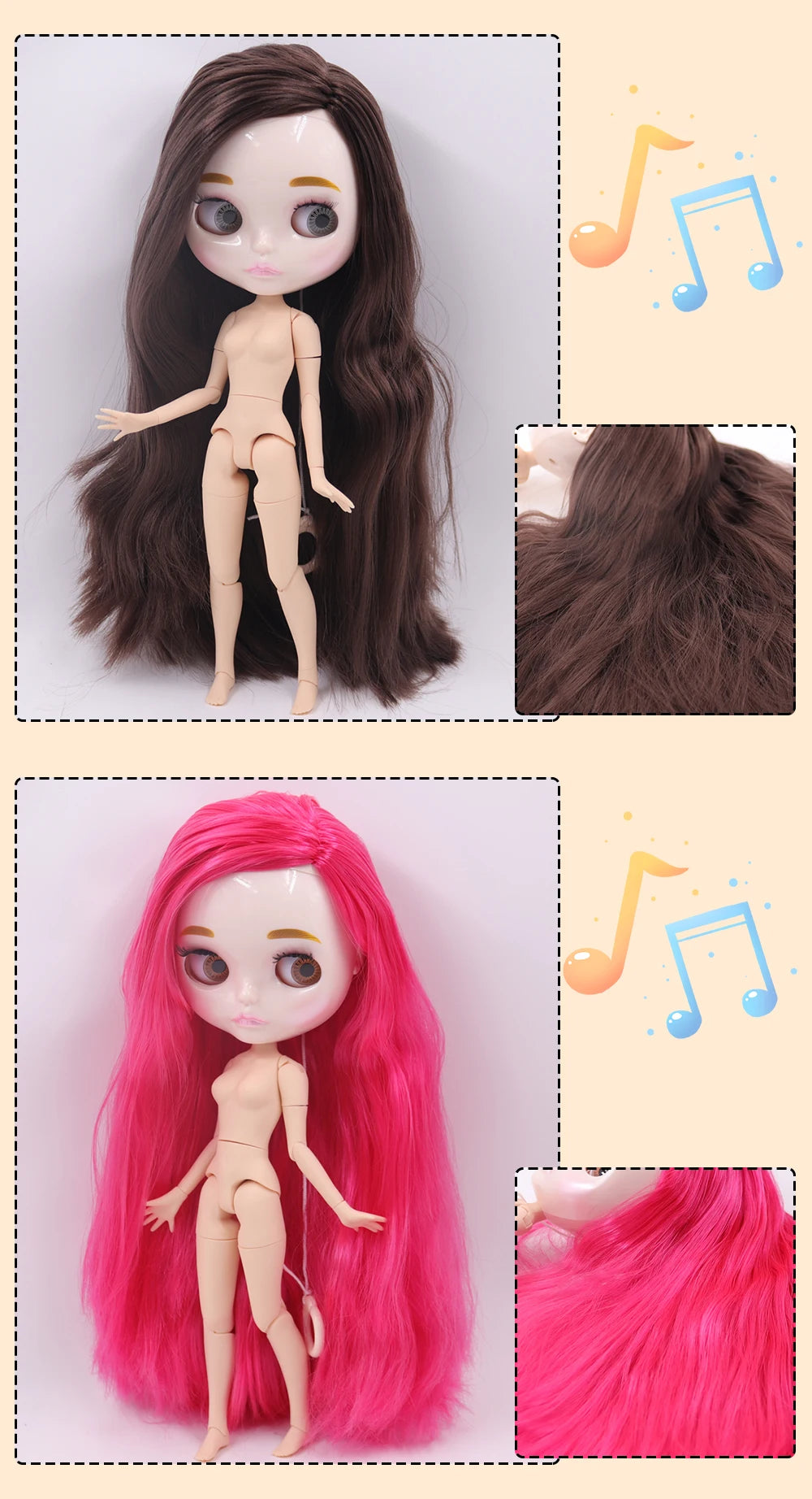 ICY DBS Blyth Doll Carved Lips Face White Skin Joint Body 1/6 BJD Special Price OB24 Toy Gift