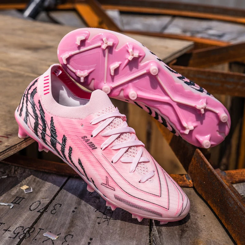 New Arrival Men AG FG Football Boots Flexible PU Upper Tough Rubber Studs For Adult Outdoor Pitch Football Competitions