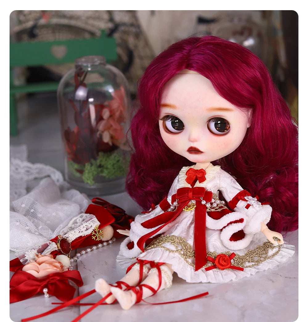 ICY DBS Blyth Doll 1/6  joint Body Elf Set Includes Hat Toy  and Gift