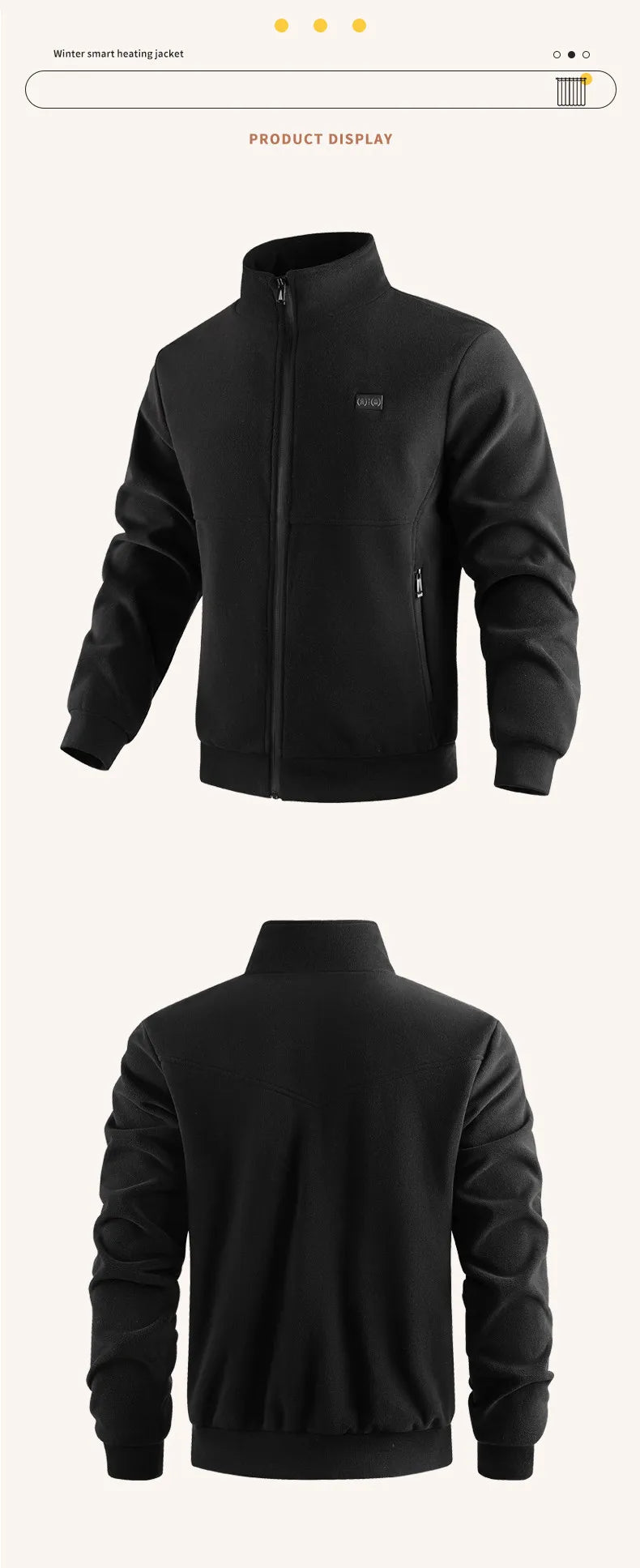 8-Zone Heated Polar Fleece Jacket