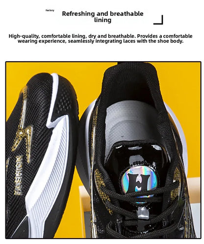 Men's Running Shoes Breathable Mesh Lightweight Comfortable Casual Travel Shoes Soft Bottom Anti-slip Wear-resistant Sports S...