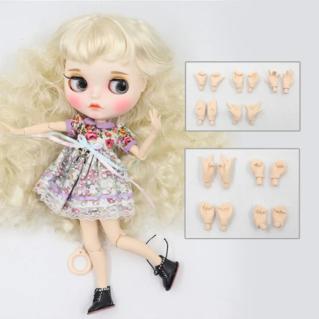 ICY DBS Blyth Doll 1/6 toy bjd matte face customized face joint body custom doll 30cm girls gift anime