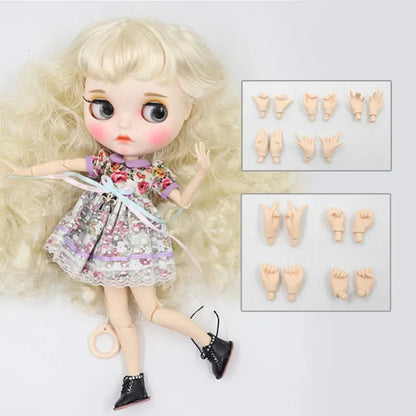 ICY DBS Blyth Doll 1/6 toy bjd matte face customized face joint body custom doll 30cm girls gift anime