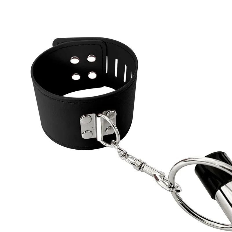 BDSM Bondage Set Stainless Steel Sex Slave Handcuffs Ankle Cuffs Fetish Restraints Sex Toys for Couples