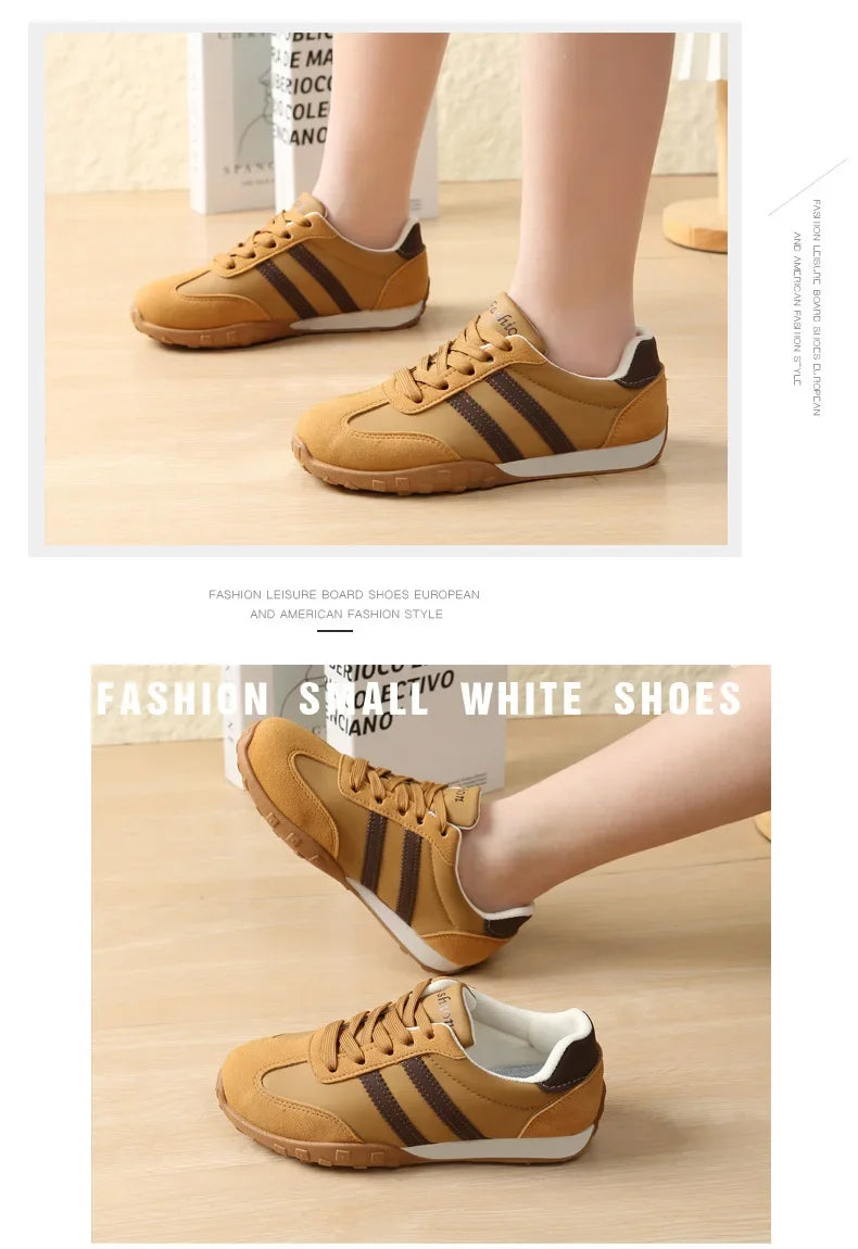Adidas Women's Retro Sport Shoes Comfortable Flat Bottom Casual Shoes Soft Sole Unisex Spring Summer New Style Dequn Shoes