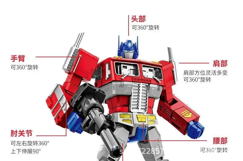 Transforming Action Figure 32cm Optimu Prim XP10 Commander Transformation Robot Toy Alloy Car Children's Toy Gift