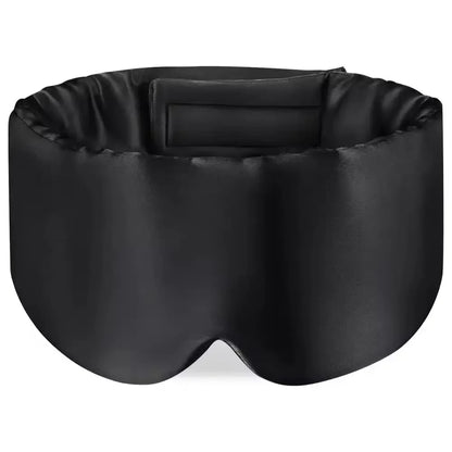 Silk Sleep Mask Soft Pressureless Sleeping Mask 100% Mulberry Silk for Eye Skin Anti Wrinkles Adjustable Wide Velcro Ear Cover